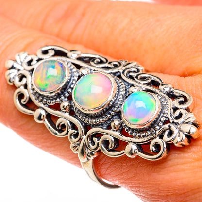 Ethiopian Opal Rings handcrafted by Ana Silver Co - RING83480