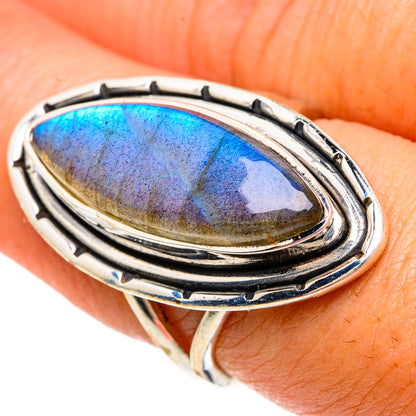 Labradorite Rings handcrafted by Ana Silver Co - RING83486
