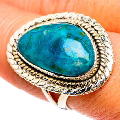 Chrysocolla Rings handcrafted by Ana Silver Co - RING83488
