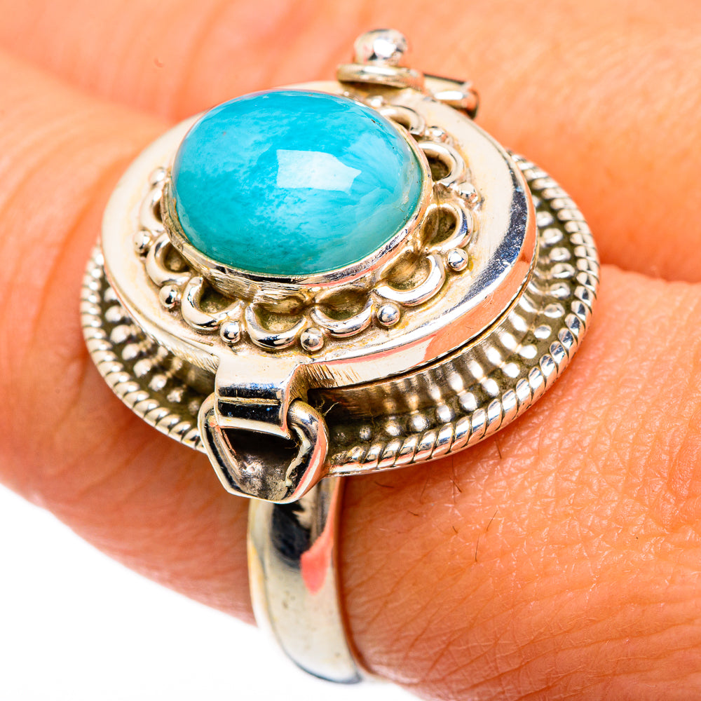 Larimar Rings handcrafted by Ana Silver Co - RING83489