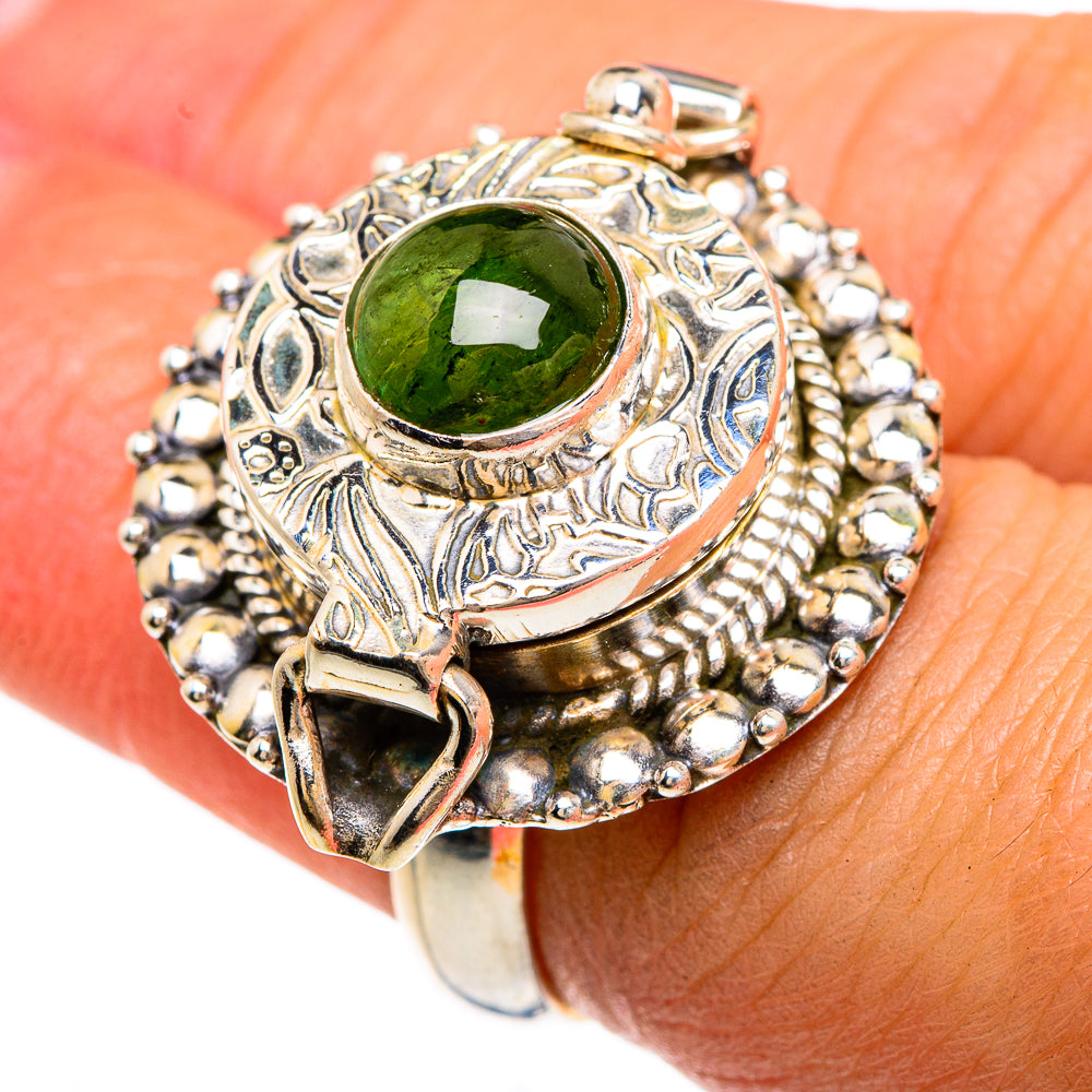 Green Tourmaline Rings handcrafted by Ana Silver Co - RING83497