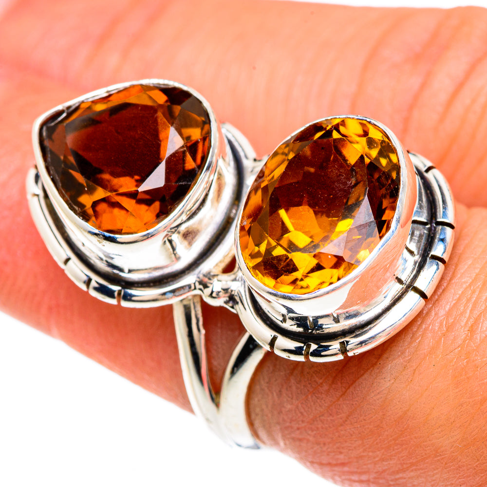 Mandarin Citrine Rings handcrafted by Ana Silver Co - RING83504