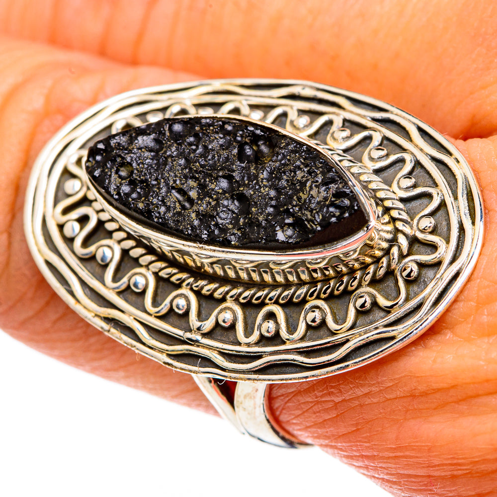 Tektite Rings handcrafted by Ana Silver Co - RING83509