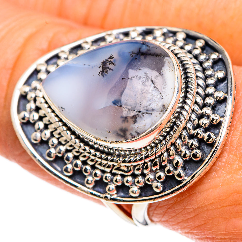 Dendritic Opal Rings handcrafted by Ana Silver Co - RING83514