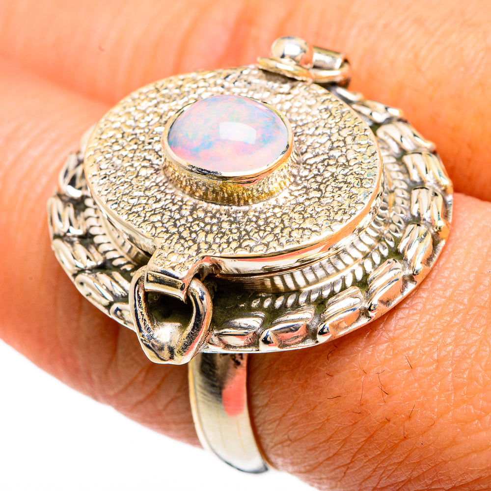 Rainbow Moonstone Rings handcrafted by Ana Silver Co - RING83518