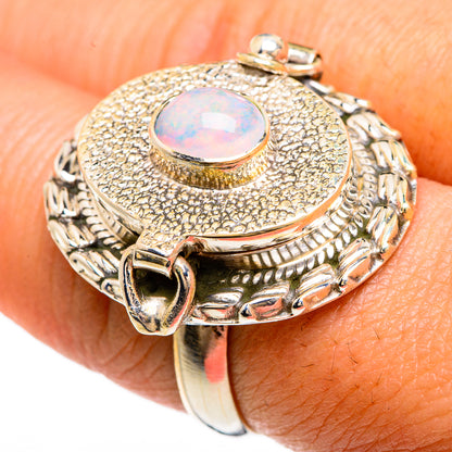 Rainbow Moonstone Rings handcrafted by Ana Silver Co - RING83518