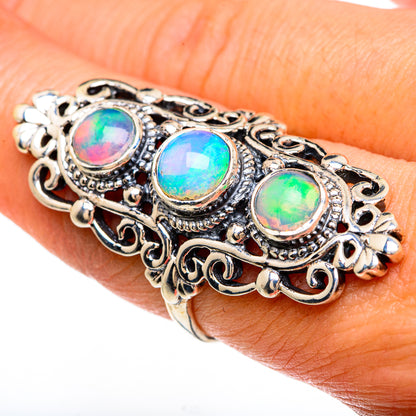 Ethiopian Opal Rings handcrafted by Ana Silver Co - RING83520