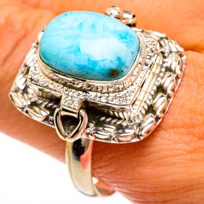 Larimar Rings handcrafted by Ana Silver Co - RING83524