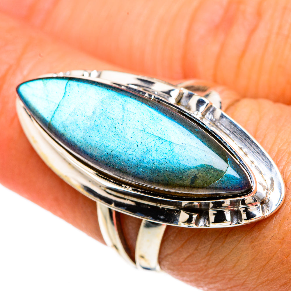 Labradorite Rings handcrafted by Ana Silver Co - RING83528