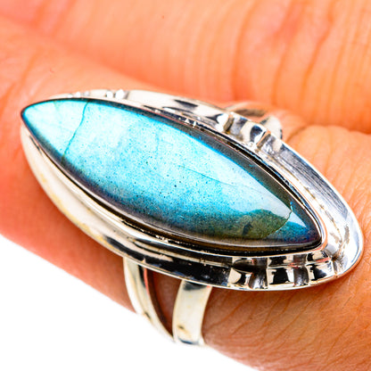 Labradorite Rings handcrafted by Ana Silver Co - RING83528