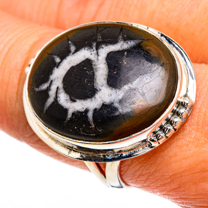 Septarian Geode Rings handcrafted by Ana Silver Co - RING83538