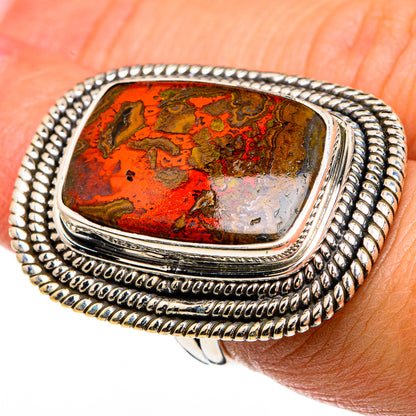 Moroccan Agate Rings handcrafted by Ana Silver Co - RING83540