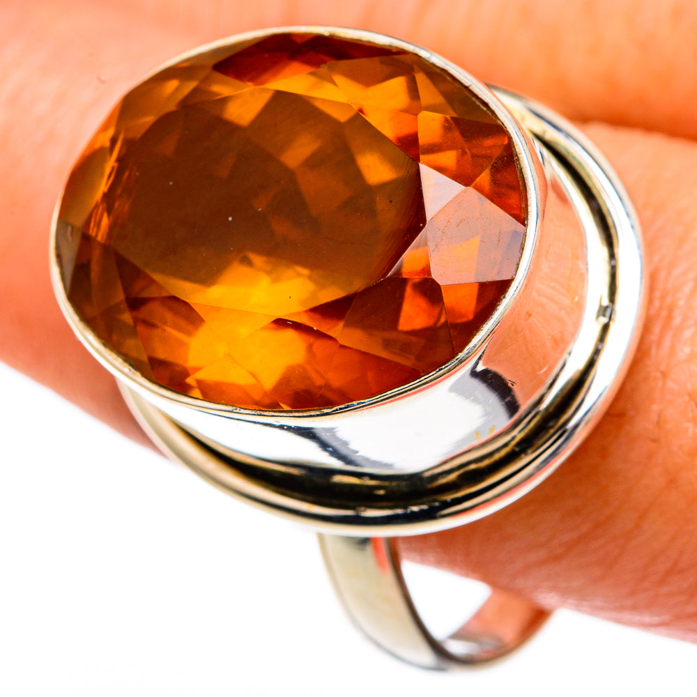 Mandarin Citrine Rings handcrafted by Ana Silver Co - RING83541