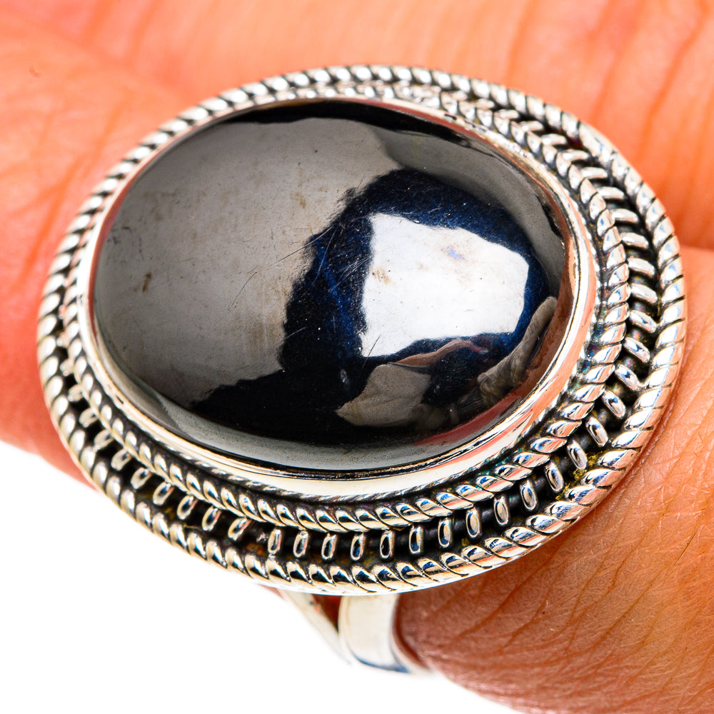 Hematite Rings handcrafted by Ana Silver Co - RING83554