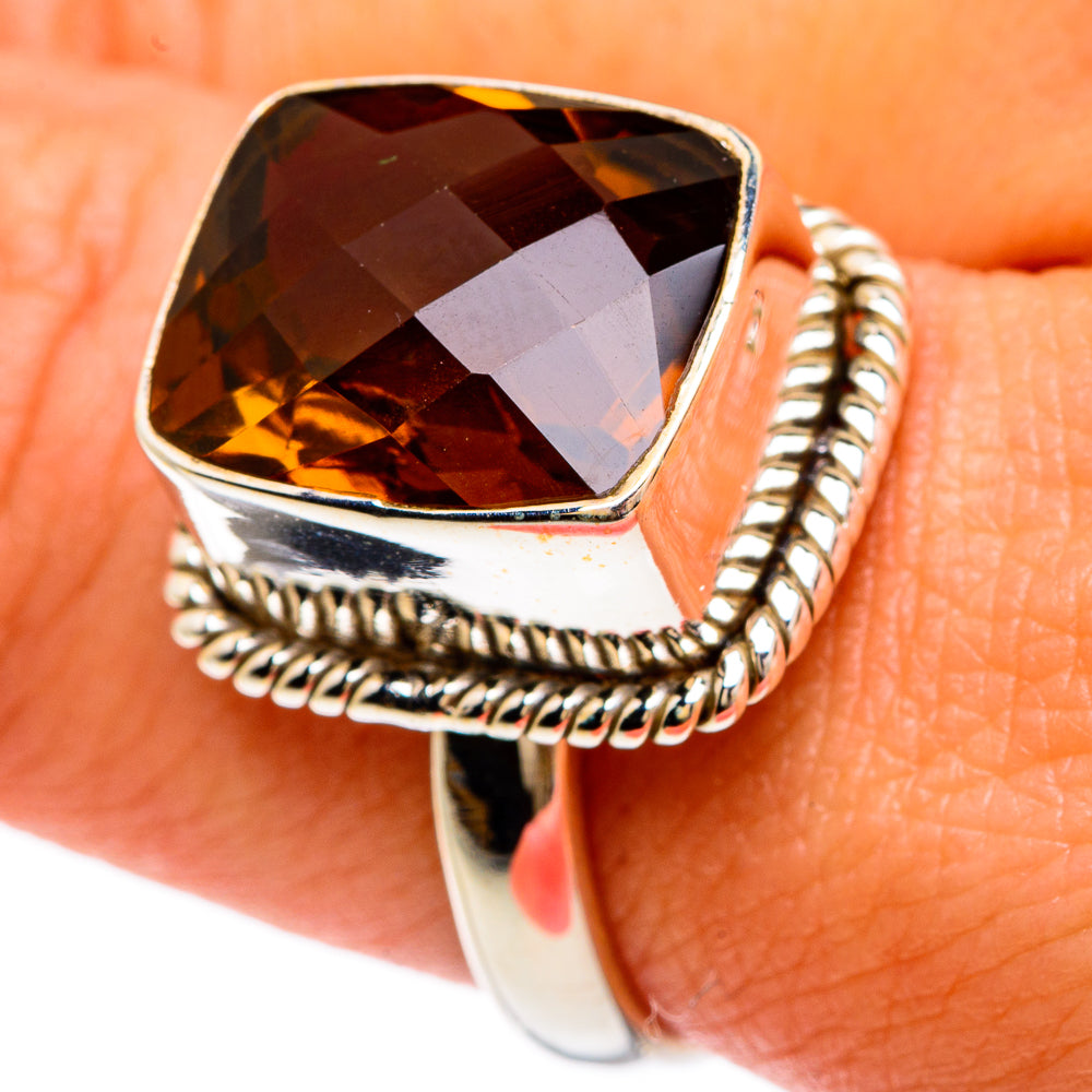 Mandarin Citrine Rings handcrafted by Ana Silver Co - RING83569