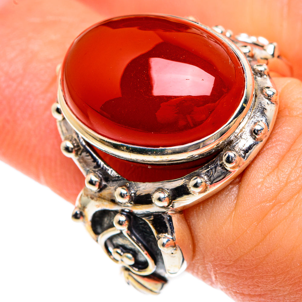 Carnelian Rings handcrafted by Ana Silver Co - RING83576