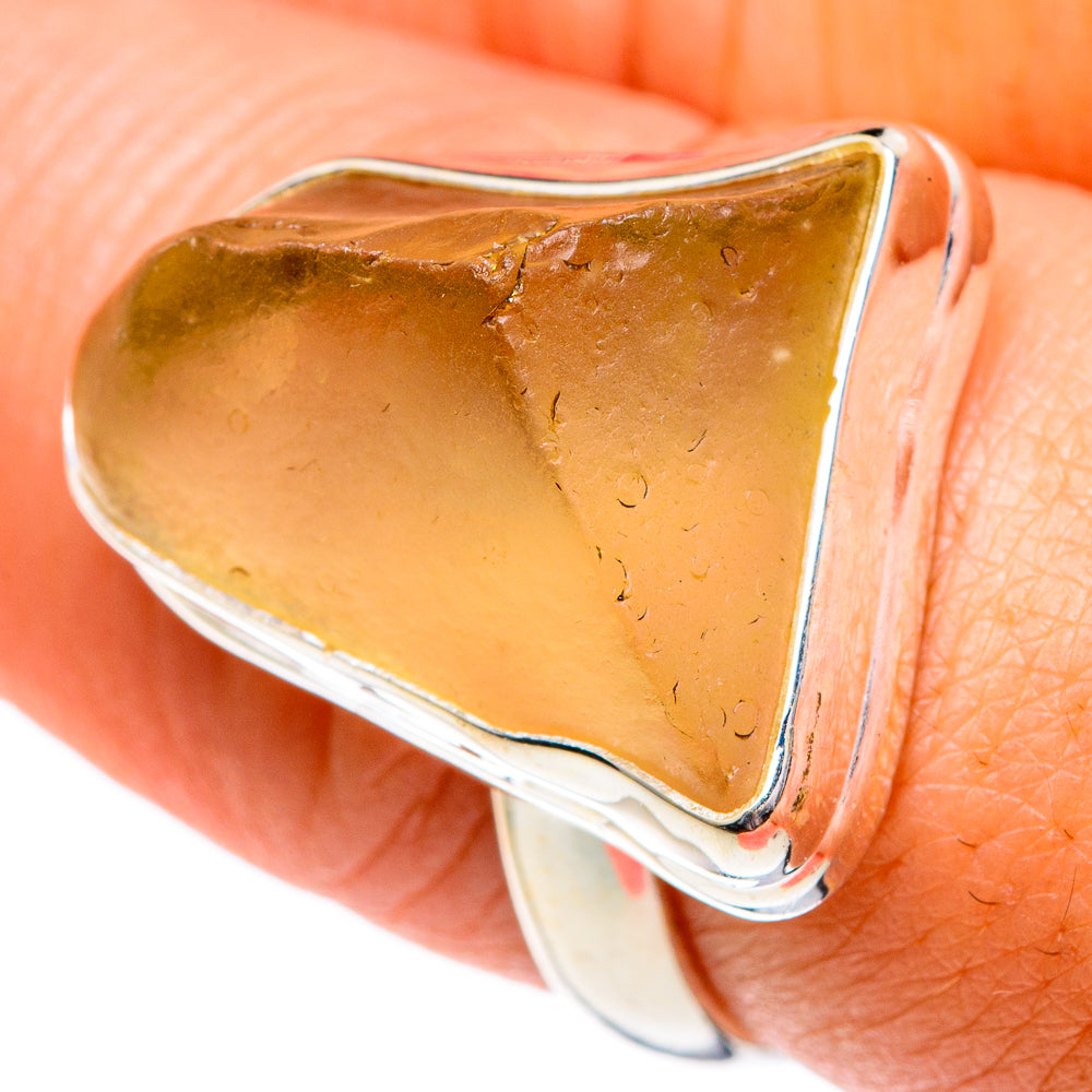 Libyan Glass Rings handcrafted by Ana Silver Co - RING83577