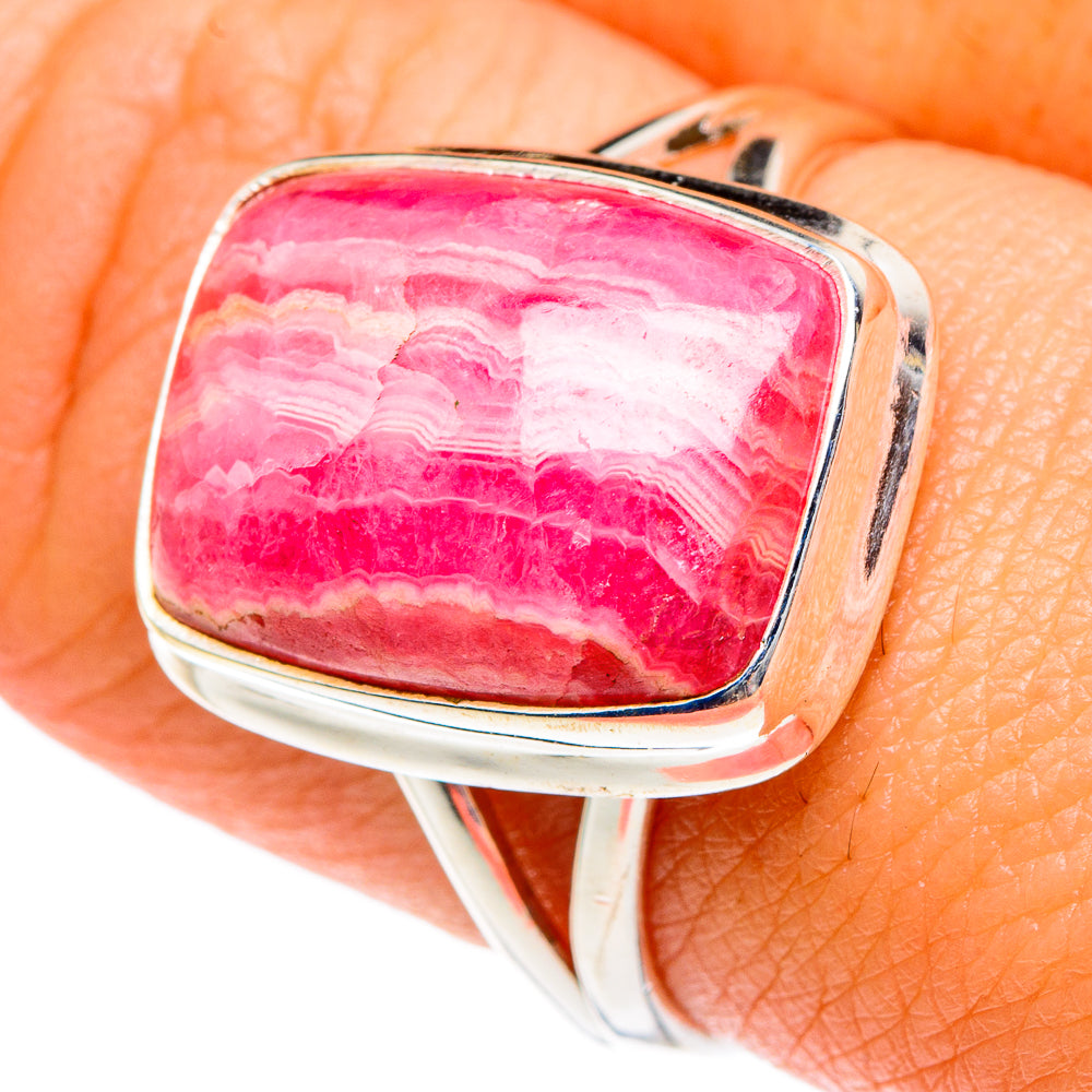Rhodochrosite Rings handcrafted by Ana Silver Co - RING83581