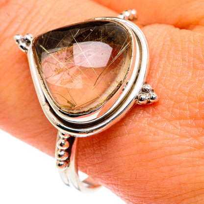 Rutilated Quartz Rings handcrafted by Ana Silver Co - RING83587