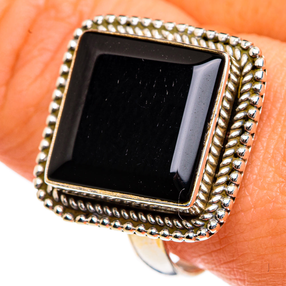 Black Onyx Rings handcrafted by Ana Silver Co - RING83589