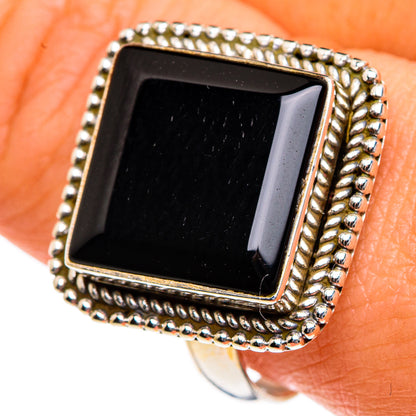 Black Onyx Rings handcrafted by Ana Silver Co - RING83589