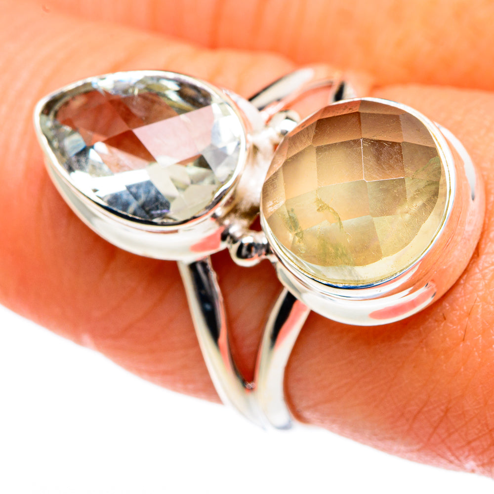 Prehnite Rings handcrafted by Ana Silver Co - RING83609