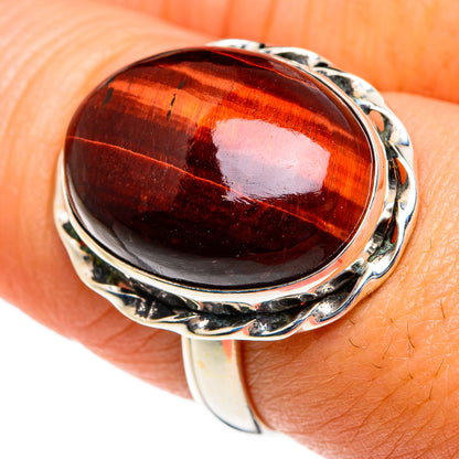 Red Tiger Eye Rings handcrafted by Ana Silver Co - RING83612