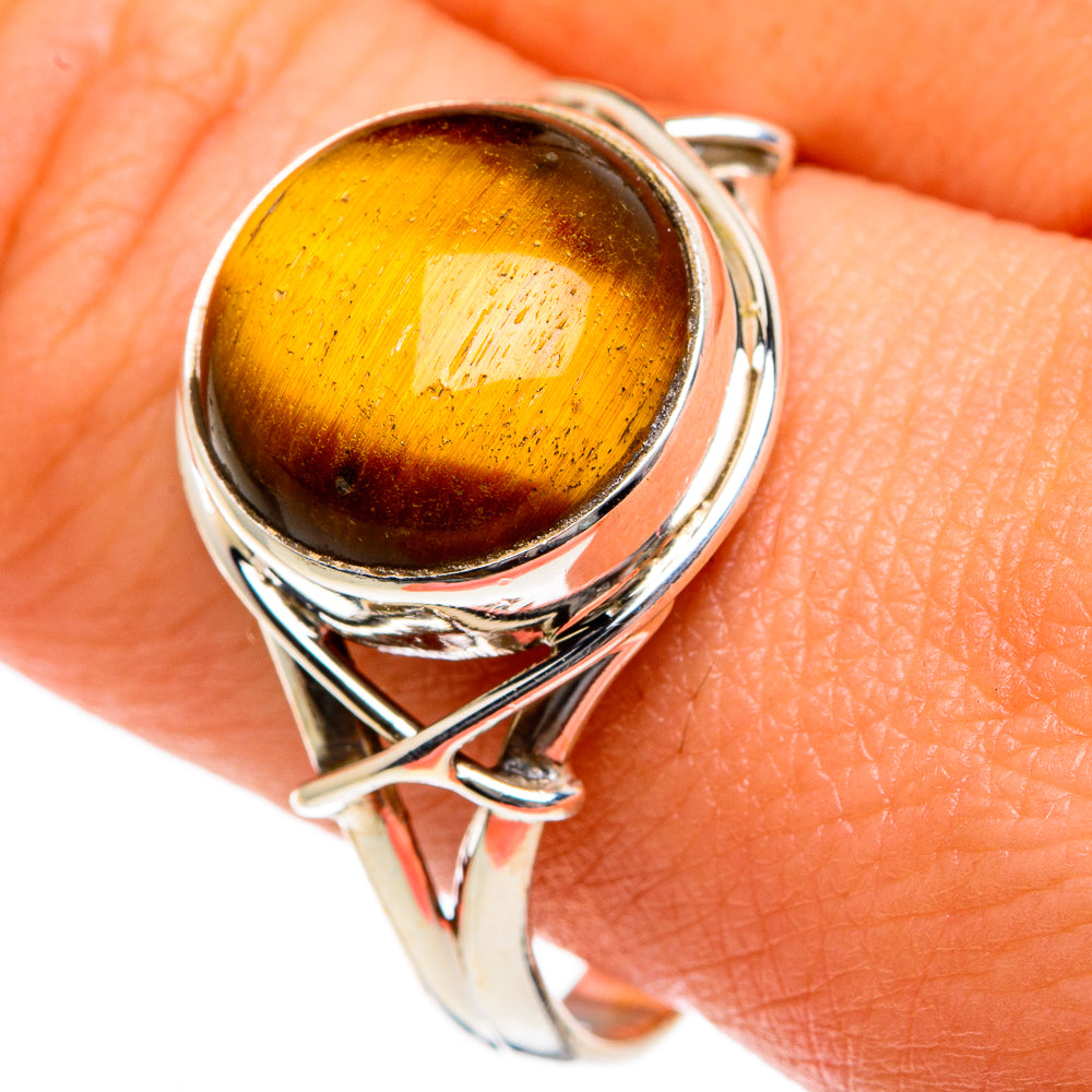 Tiger Eye Rings handcrafted by Ana Silver Co - RING83614