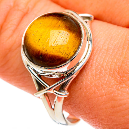 Tiger Eye Rings handcrafted by Ana Silver Co - RING83614