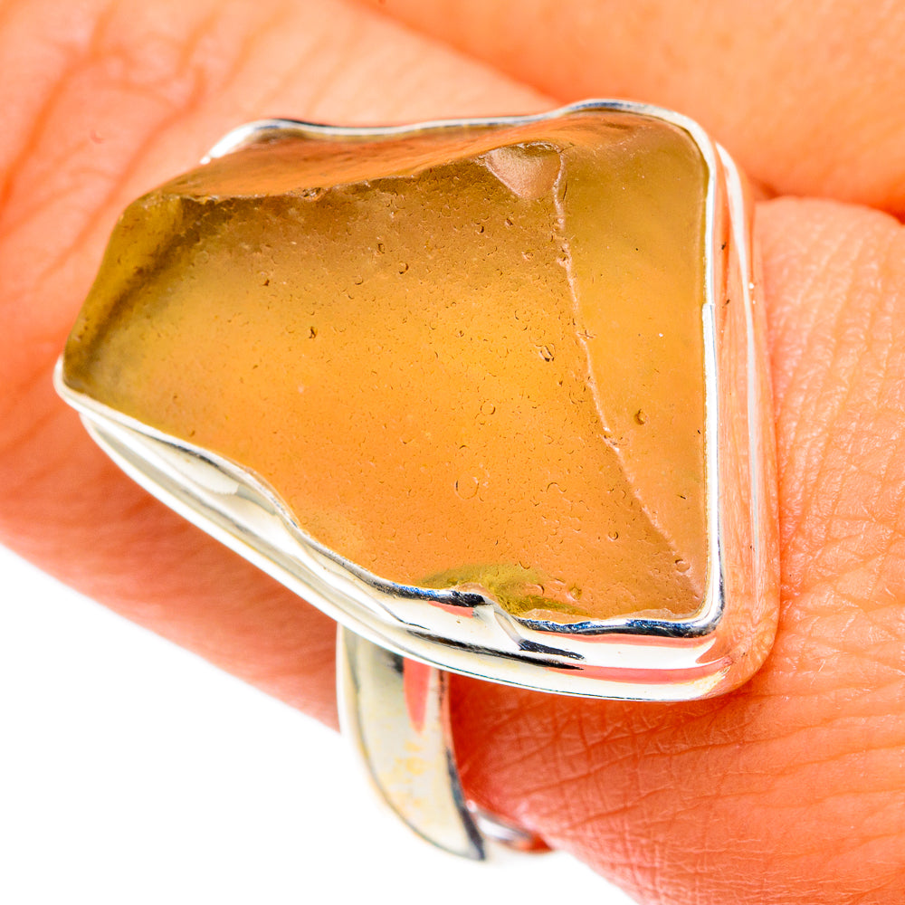 Libyan Glass Rings handcrafted by Ana Silver Co - RING83616