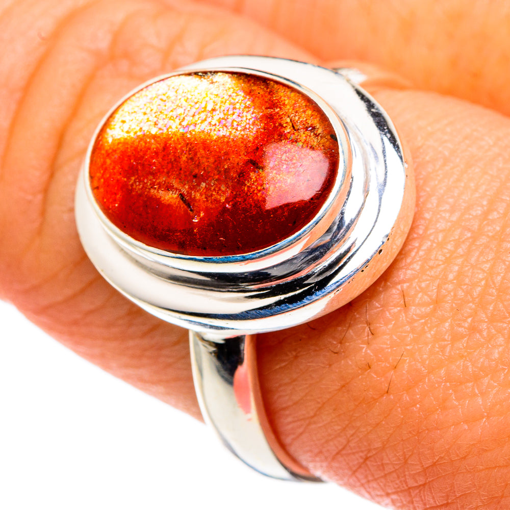 Sunstone Rings handcrafted by Ana Silver Co - RING83619