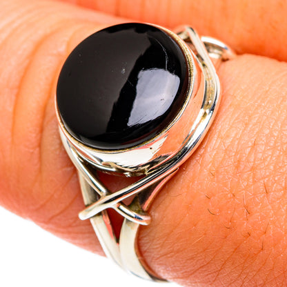 Black Onyx Rings handcrafted by Ana Silver Co - RING83629