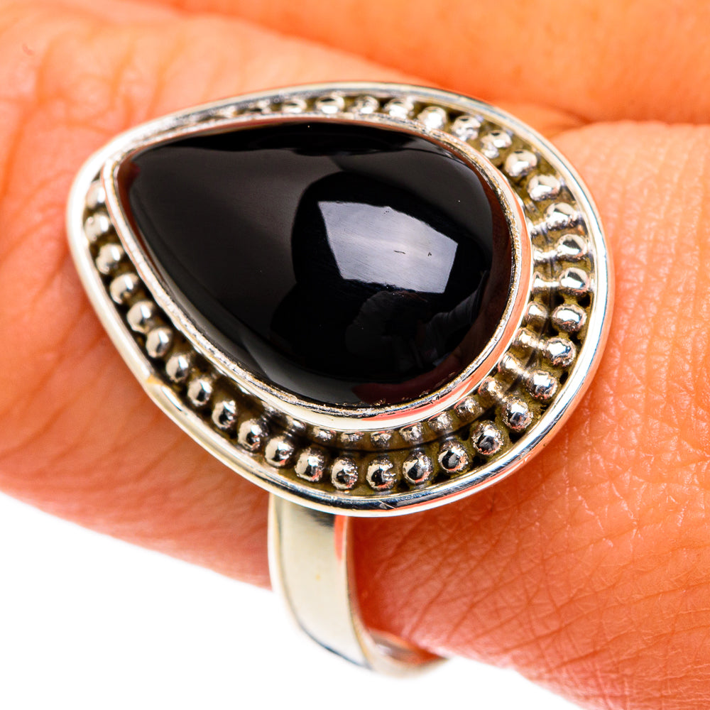 Black Onyx Rings handcrafted by Ana Silver Co - RING83630