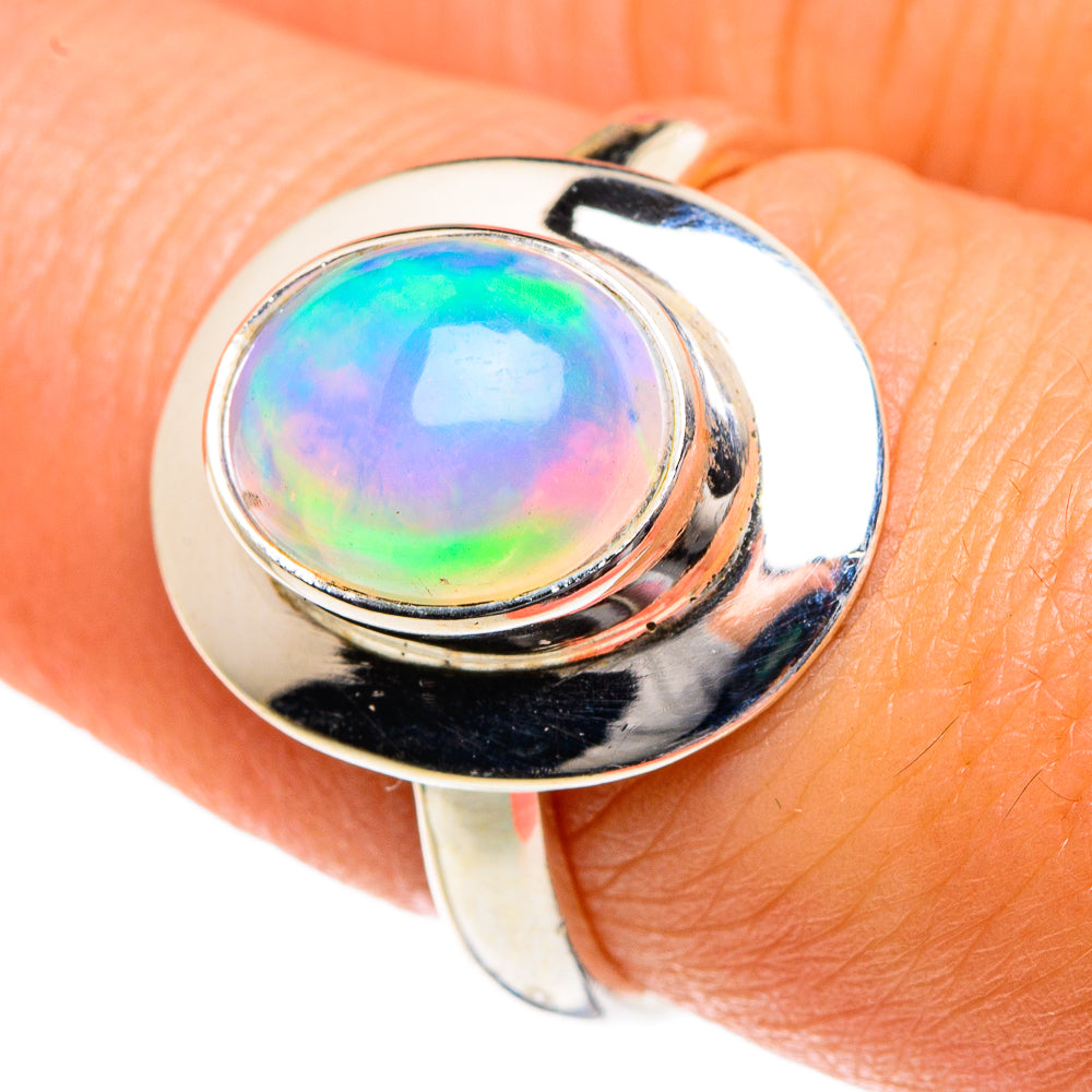 Ethiopian Opal Rings handcrafted by Ana Silver Co - RING83637