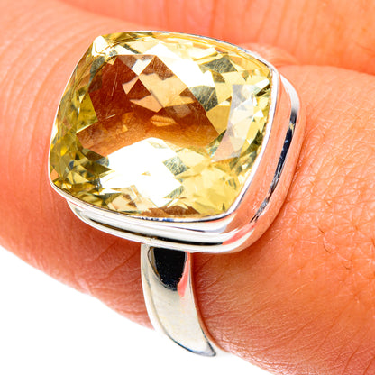 Lemon Quartz Rings handcrafted by Ana Silver Co - RING83639