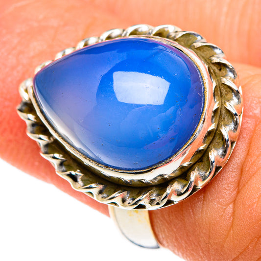 Chalcedony Rings handcrafted by Ana Silver Co - RING83646