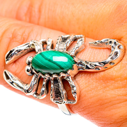 Malachite Rings handcrafted by Ana Silver Co - RING83649