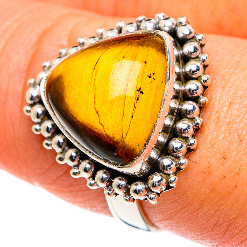 Tiger Eye Rings handcrafted by Ana Silver Co - RING83655