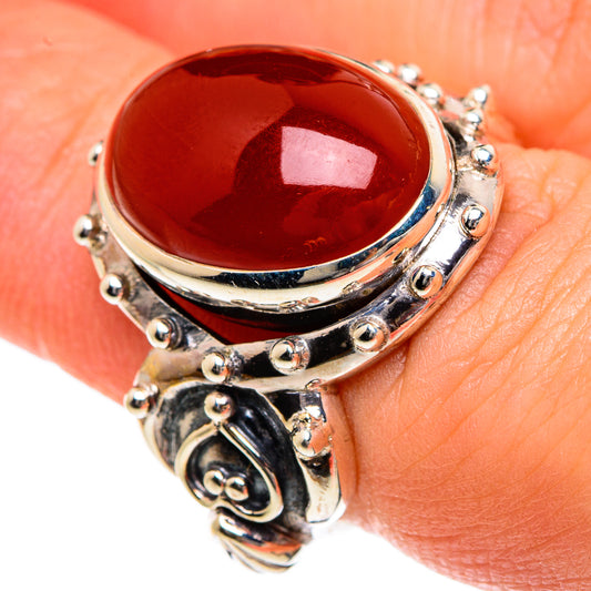 Red Onyx Rings handcrafted by Ana Silver Co - RING83659