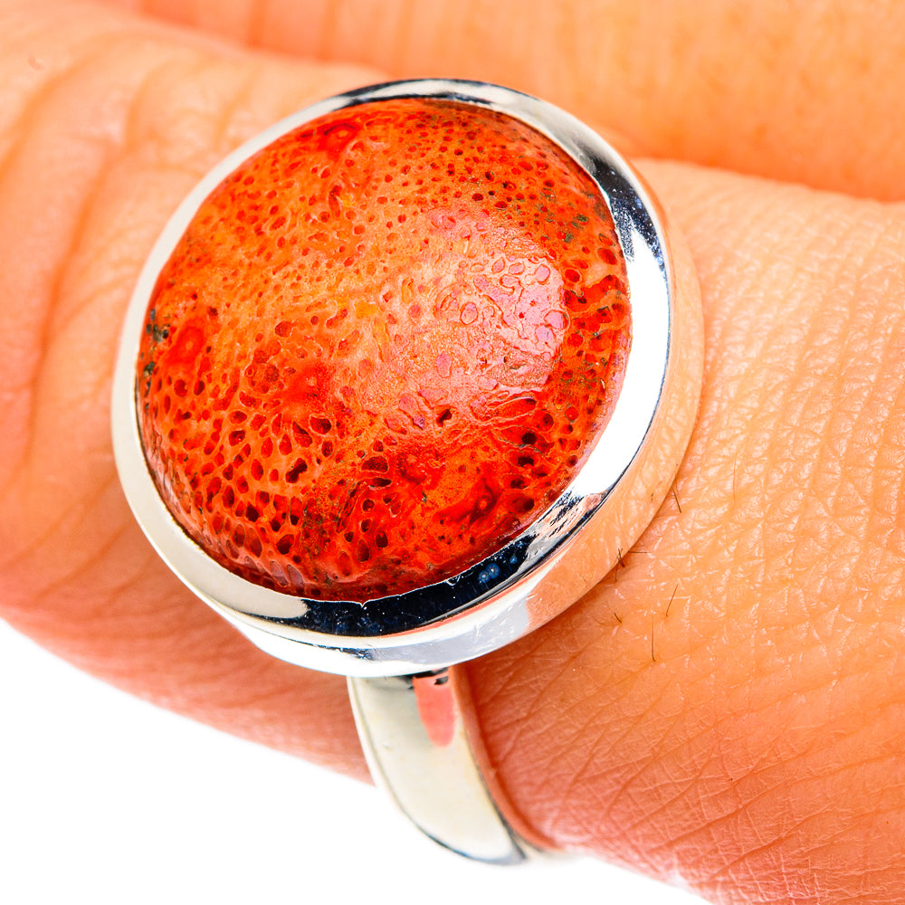 Sponge Coral Rings handcrafted by Ana Silver Co - RING83660