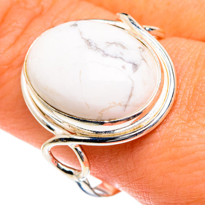 Howlite Rings handcrafted by Ana Silver Co - RING83674