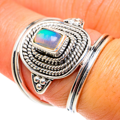 Ethiopian Opal Rings handcrafted by Ana Silver Co - RING83676