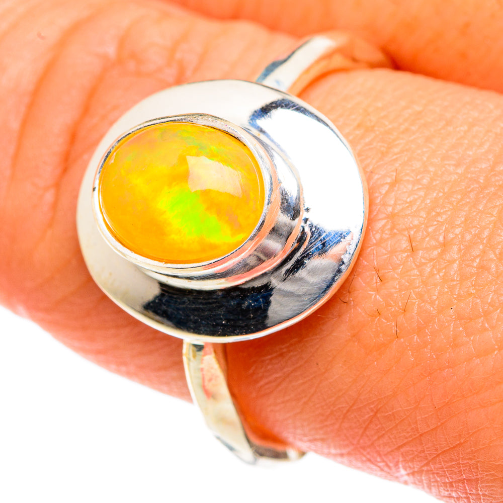 Ethiopian Opal Rings handcrafted by Ana Silver Co - RING83677