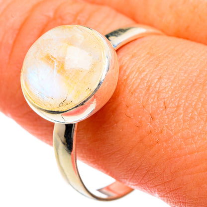 Yellow Moonstone Rings handcrafted by Ana Silver Co - RING83681