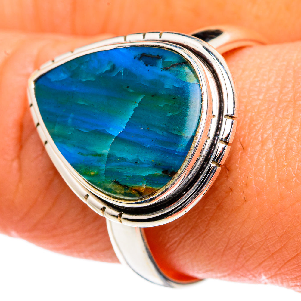 Chrysocolla Rings handcrafted by Ana Silver Co - RING83685