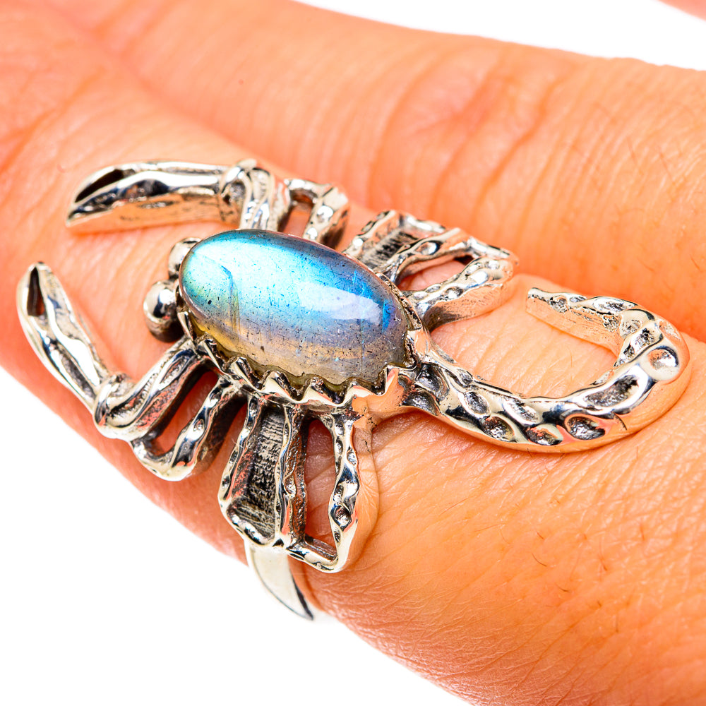 Labradorite Rings handcrafted by Ana Silver Co - RING83687