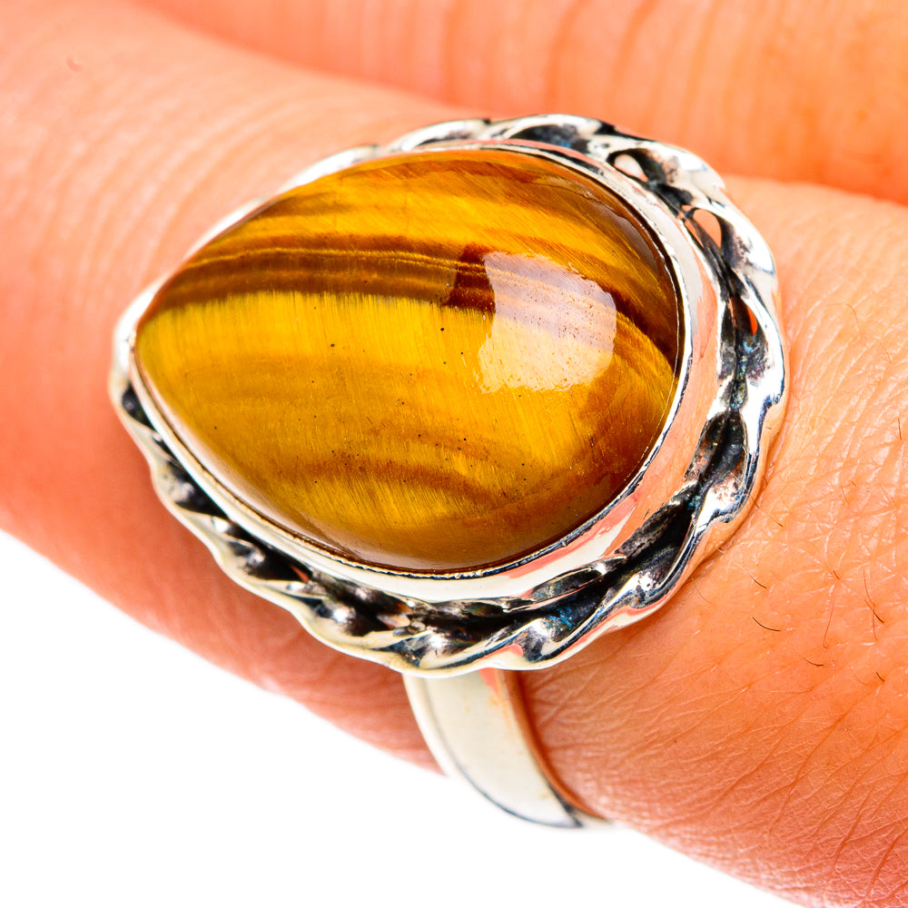 Tiger Eye Rings handcrafted by Ana Silver Co - RING83696