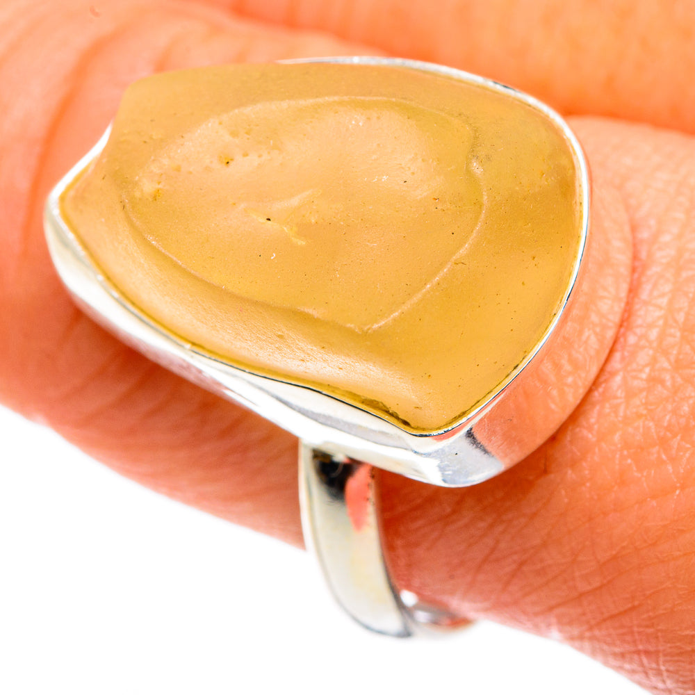 Libyan Glass Rings handcrafted by Ana Silver Co - RING83697