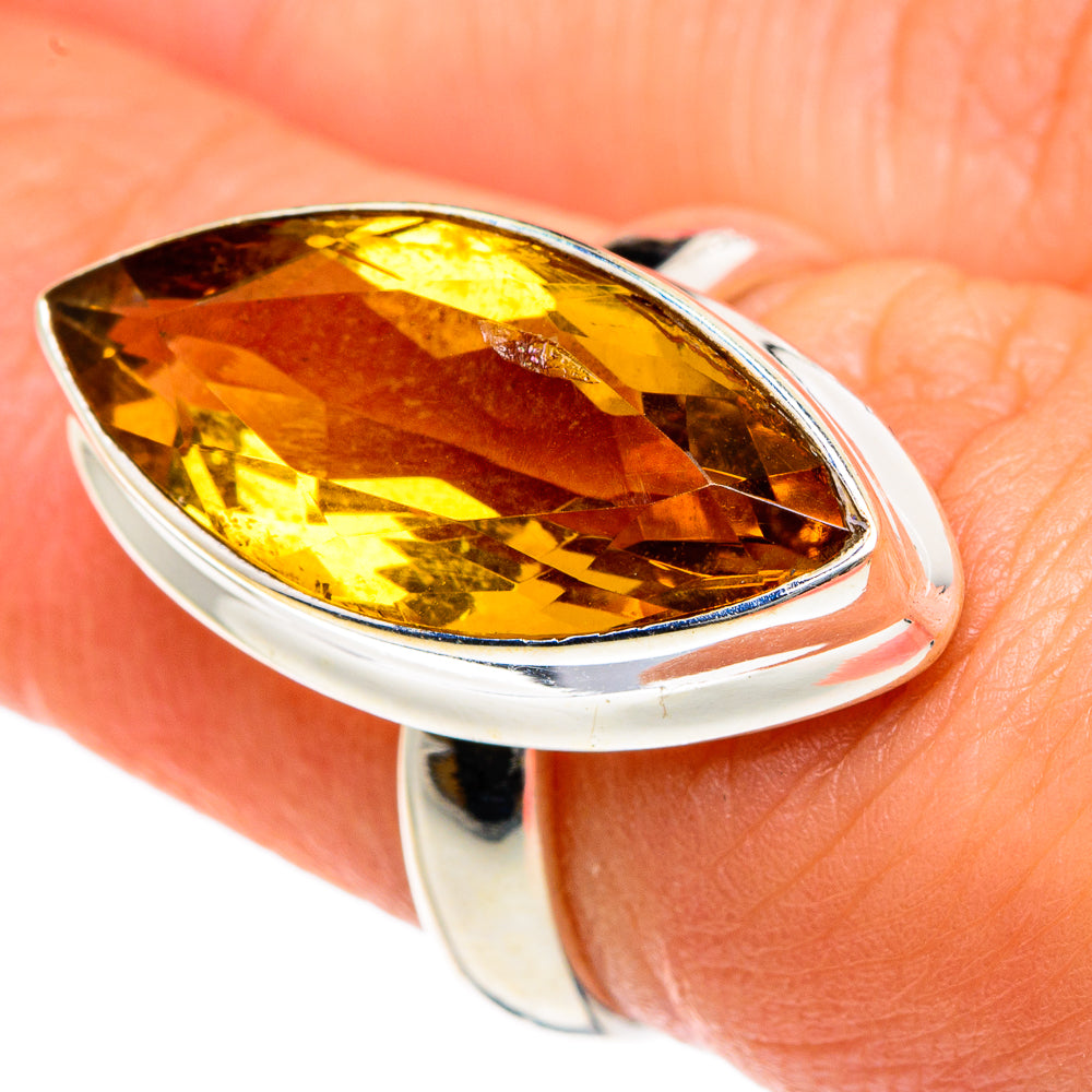 Mandarin Citrine Rings handcrafted by Ana Silver Co - RING83699