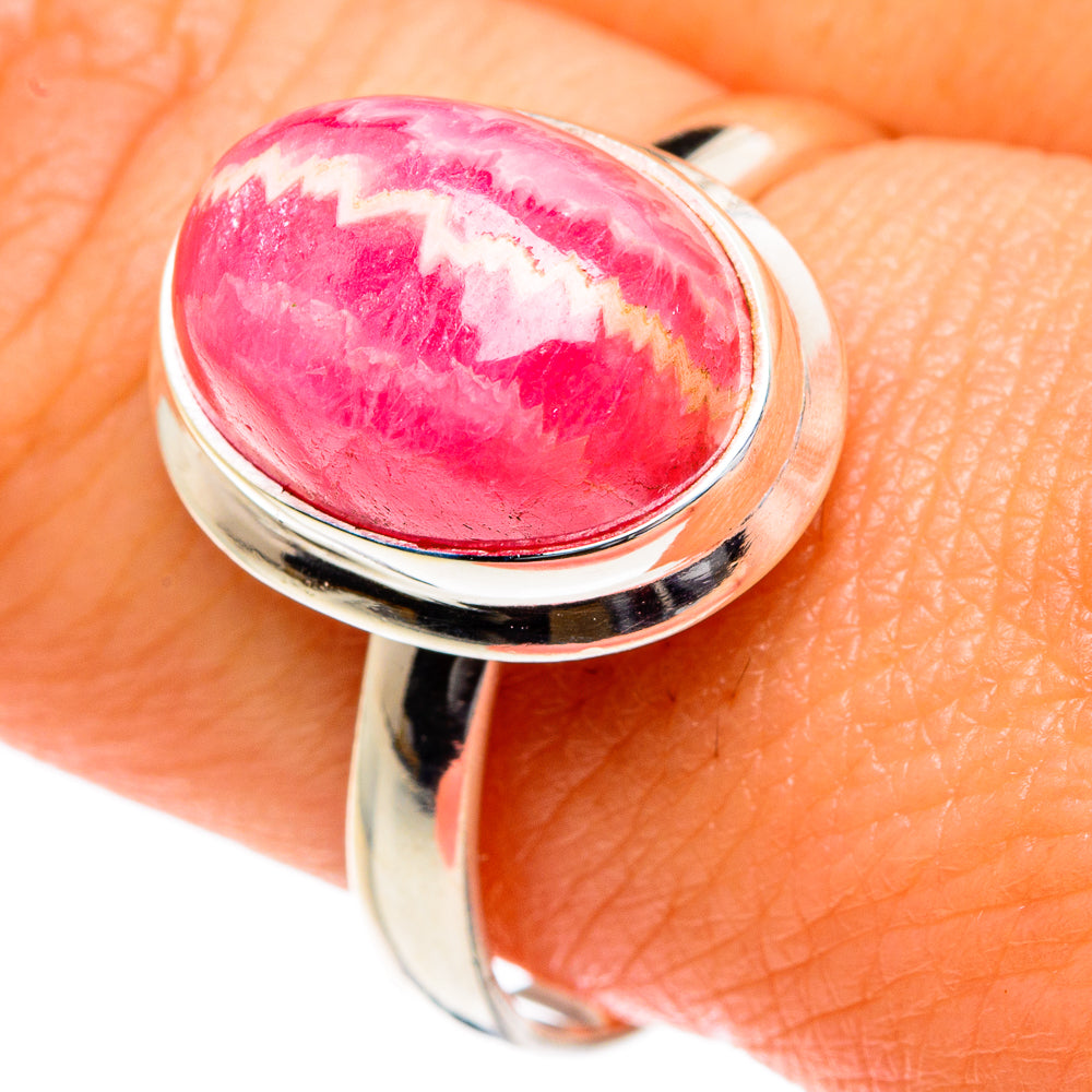 Rhodochrosite Rings handcrafted by Ana Silver Co - RING83702